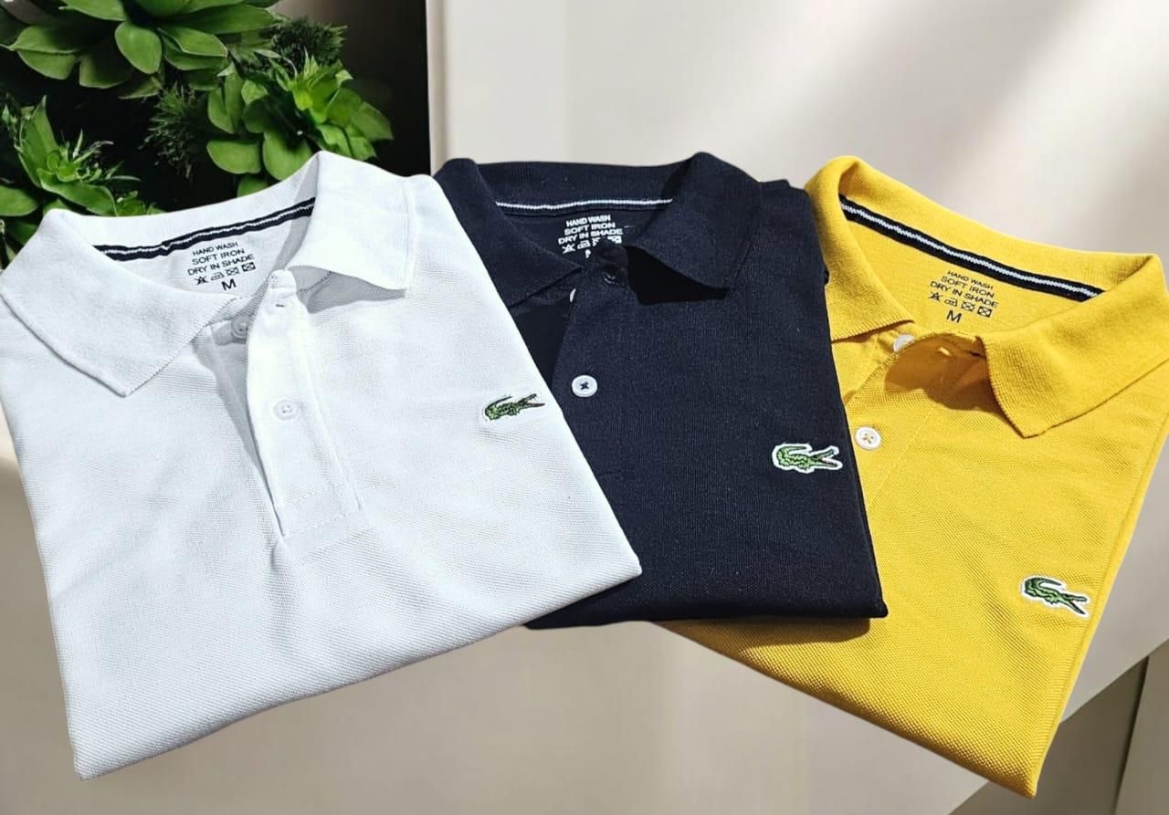 Lacoste Matty Polo T-shirts in Pack Of 3